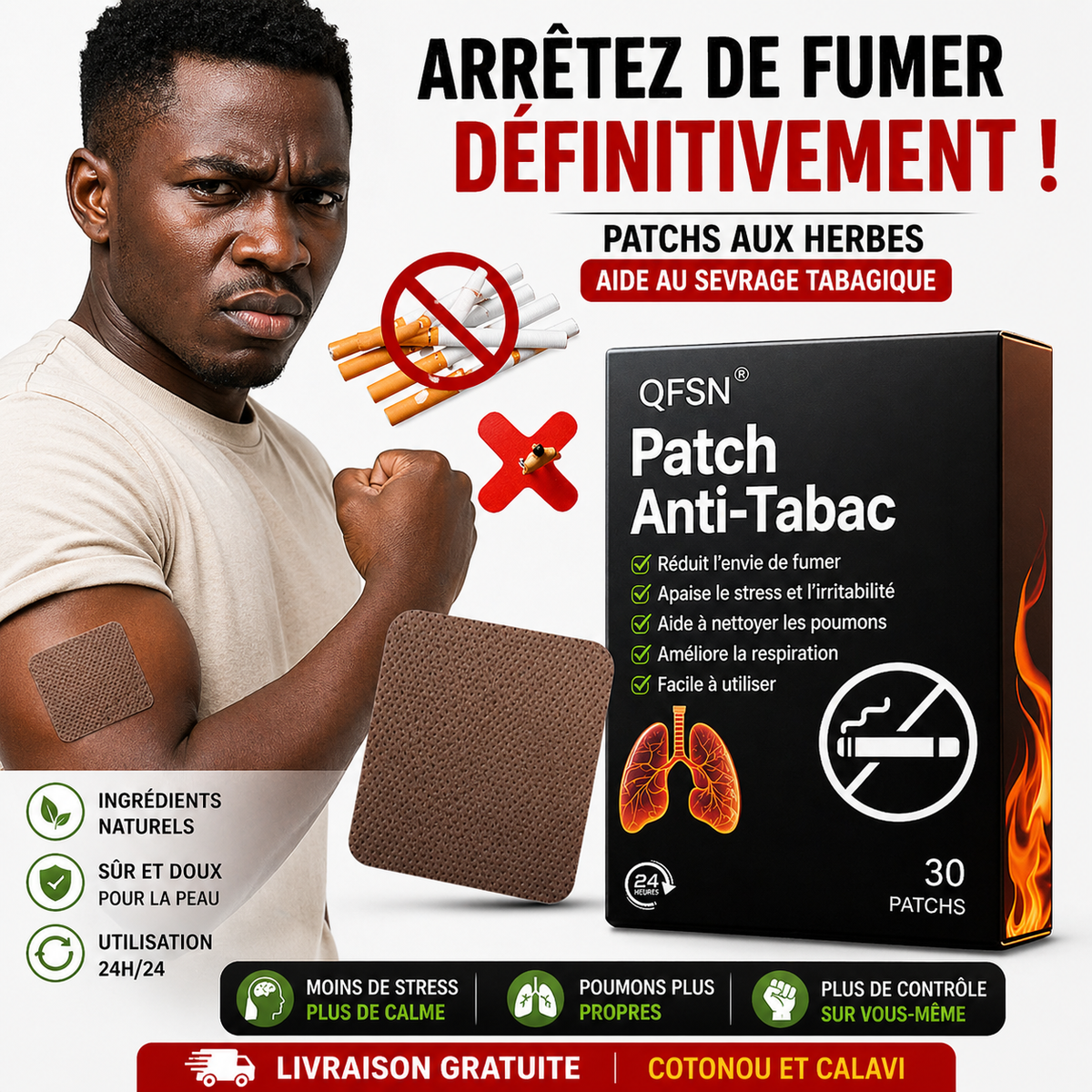 Patchs de Sevrage et  Nettoyage Pulmonaire