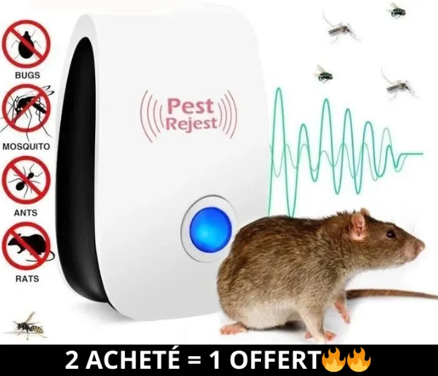 Répulsif de moustiques et pesticide de souris à ultrasons Intérieur Maison Cuisine Voiture